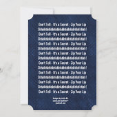 SUPPLISE 30th Burstday モダン Blue R601A 招待状 (裏面)