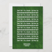 SUPPLISE 40歳誕生日ケリーグリーンH351 招待状 (裏面)