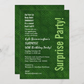 SUPPLISE 40歳誕生日ケリーグリーンH351 招待状 (正面/裏面)