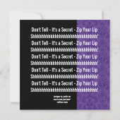 SUPPLISE 50th Year Purple Q002(50年目の誕生日パモダンープルQ002 招待状 (裏面)