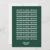 SUPPLISE 60th誕生日フモダンォレストグリーンF002 招待状 (裏面)