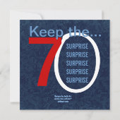 SUPPLISE 70誕生日赤白青C653 招待状 (裏面)