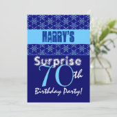 SUPPLISE 70th誕生日ブルースターズW1430 招待状 (スタンド正面)