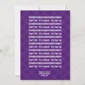 SUPPLISE 80誕生日紫青F218 招待状 (裏面)