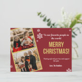 Support 感謝してい Photo Christmas数々の Card用 招待状 (スタンド正面)