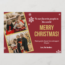 Support 感謝してい Photo Christmas数々の Card用 招待状