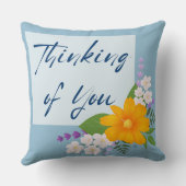 Support 考え Bouquetを持つユーザー クッション (裏面)