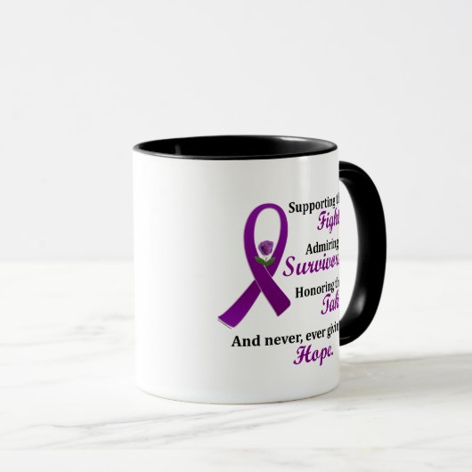 Support Admire Honor 2 Pancreatic Cancer Alzheimer マグカップ (正面右)