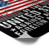 Support And Defend The Constitution - Us Flag 4th  ポスター (角)