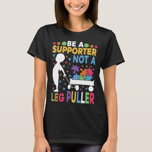 Support Autism Child Awareness Puzzle Choose Kindn Tシャツ (正面)