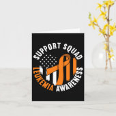 Support Awareness Squad I Blood Cells Cancer Leuke カード (黄色い花)