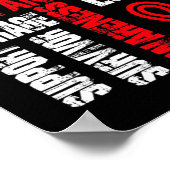Support Believe And Fight Brain Aneurysm ポスター (角)