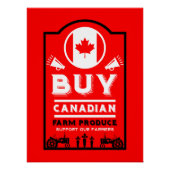 Support Canadian Farmers ポスター (正面)