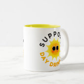 Support Day Drinking Funny Sunshine Mug ツートーンマグカップ (正面右)
