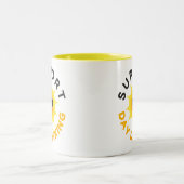Support Day Drinking Funny Sunshine Mug ツートーンマグカップ (中央)