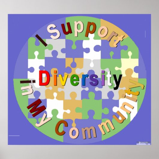 Support Diversity in My Community Poster ポスター (正面)