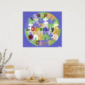 Support Diversity in My Community Poster ポスター (キッチン)