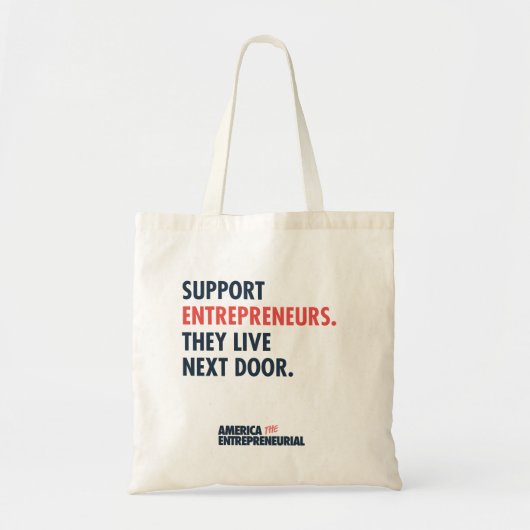 Support Entrepreneurs Tote Bag トートバッグ (正面)
