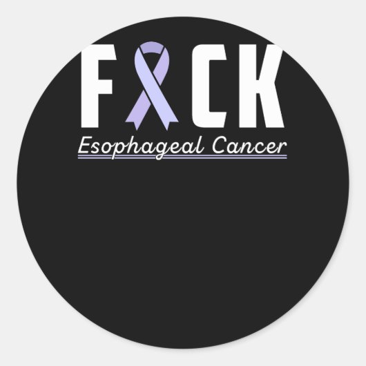 Support Esophageal Cancer awareness ラウンドシール (正面)