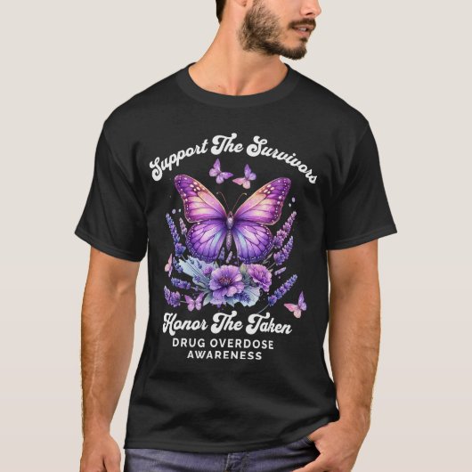 Support Fighters Honouring Taken Drug Overdose Awa Tシャツ (正面)