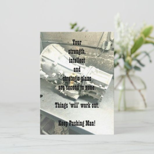 Support for Him Flat Greeting Card (スタンド正面)