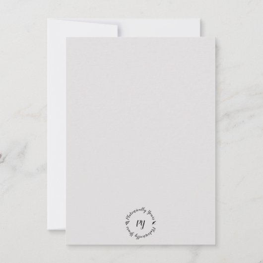 Support for Him Flat Greeting Card (裏面)