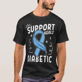 Support Heals Diabetic Tシャツ