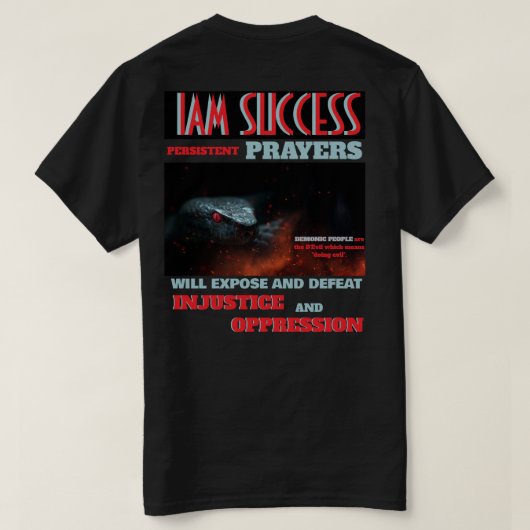 SUPPORT HIM Tシャツ (デザイン裏面)