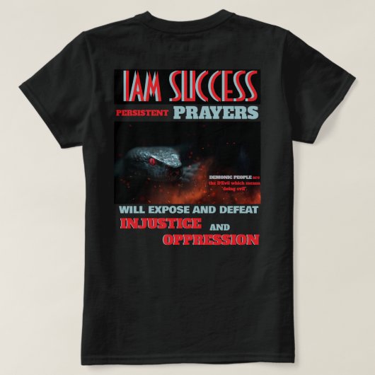 SUPPORT HIM Tシャツ (デザイン裏面)