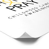 support.hope.祈. cancerポスター&プリント ポスター (角)