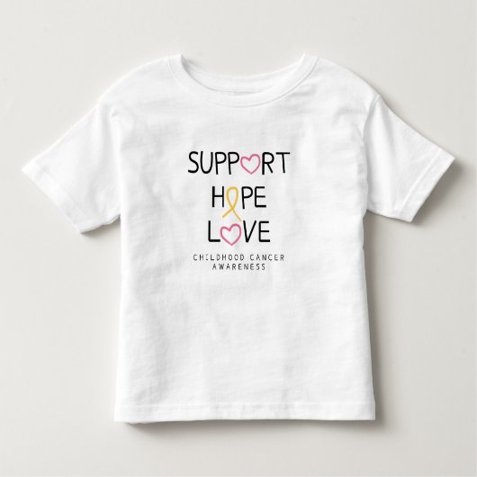 support.hope.love.幼児期がん幼児Tシャツ トドラーTシャツ (正面)
