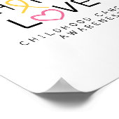 support.hope.love. cancerポスター&プリント ポスター (角)