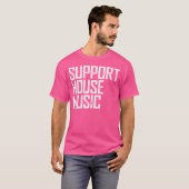 Support House Music - Edm Rave Dj Gift Tシャツ (正面フル)