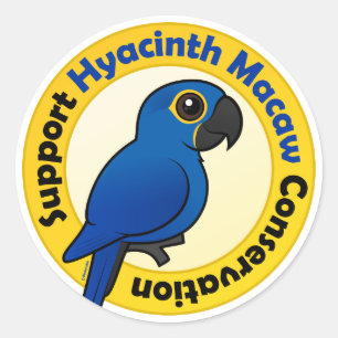 Support Hyacinth Macaw Conservation ラウンドシール