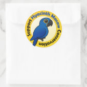 Support Hyacinth Macaw Conservation ラウンドシール (バッグ)