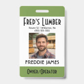 Support Independent Media Frog Name Badge バッジ (正面)