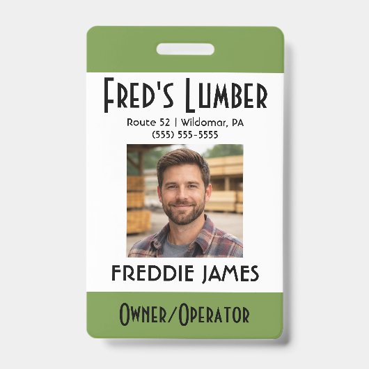 Support Independent Media Frog Name Badge バッジ (正面)