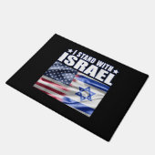 Support Israel I Stand with Israel  ドアマット (アングル)