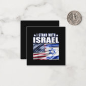 Support Israel I Stand with Israel  ノートカード (正面/裏面インサイチュ)