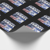 Support Israel I Stand with Israel  ラッピングペーパー (角)