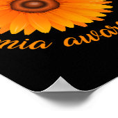 Support Leukemia Awareness Sunflower ポスター (角)