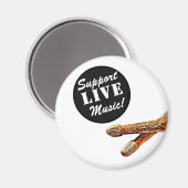 Support Live Music Drum Stick Musician Band Merch  マグネット (正面/裏面)