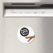 Support Live Music Drum Stick Musician Band Merch  マグネット (インサイチュ (食洗機))