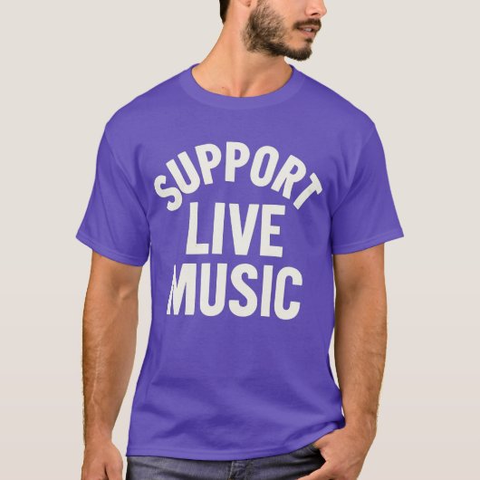 SUPPORT LIVE MUSIC Tシャツ (正面)