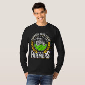 Support Local   Farmer Retro Farming Men Women Far Tシャツ (正面フル)