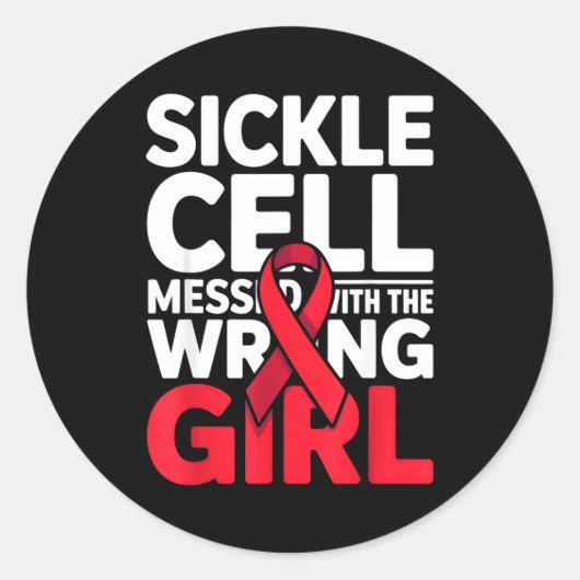 Support Messed Wrong Sickle Warrior Cell ラウンドシール (正面)