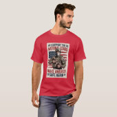 Support National Guard Make America Safe MAGA Tシャツ (正面フル)