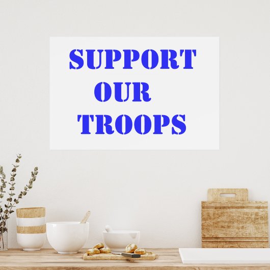 Support Our Troops ポスター (キッチン)