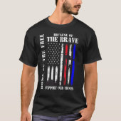 Support Our Troops Veterans Memorial Day Usa Flag Tシャツ (正面)