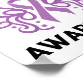 Support Overdose Purple Ribbon Overdose Awareness ポスター (角)